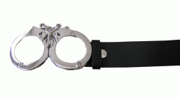 Master Dis - belt&buckle 10052 Handcuffs silver