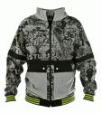 Pyromaniac - mikina Durban grey/black