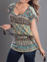 Baby Phat - tunika C2A00038 brown/blue
