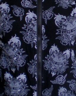 Raw Blue- hoody 7GK-585 Black