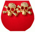 Master Dis - earrings 10059 Skull gold