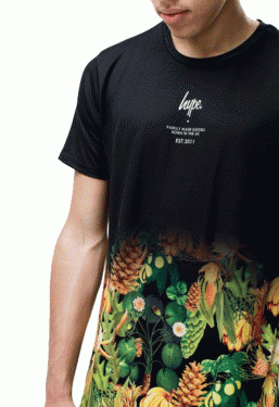 HYPE AW16-055 "LILY PAD FADE" Black